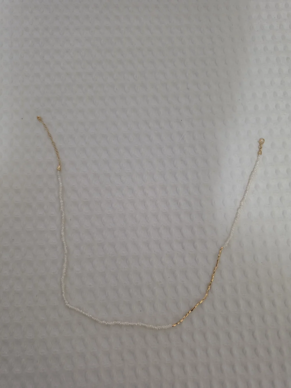 Monica Vinader Mini Nugget Pearl Beaded Necklace